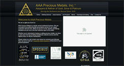 Desktop Screenshot of aaapreciousmetal.com